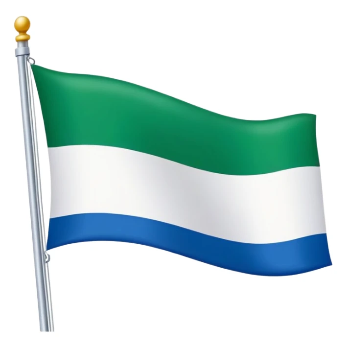 maak de molukse vlag. hij is horizontaal blauw wit groen rood sticker