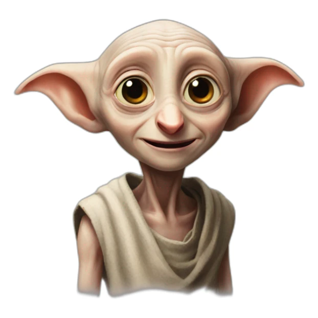 Dobby portrait happy sticker