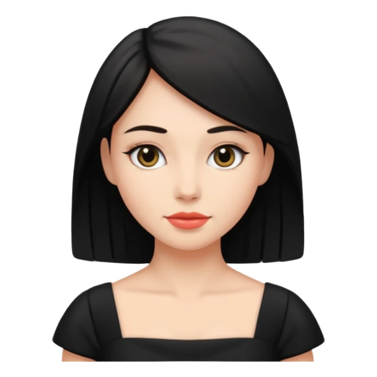 Woman with little black dress sticker