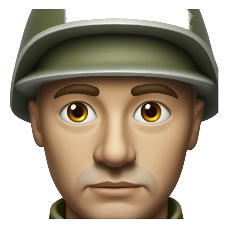 photorealistic serious soviet soldier 1960s sticker