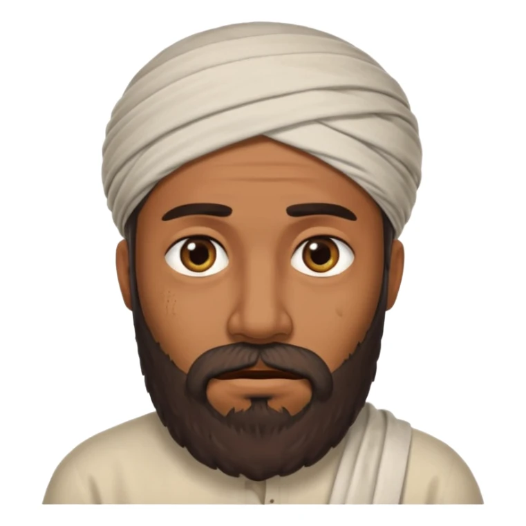 Constipated Arab man with beard that really needs to poop sticker