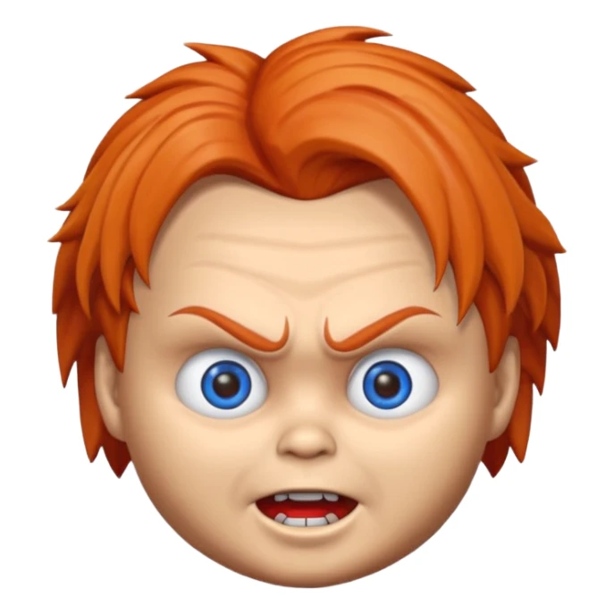Un emojin de chuky sticker