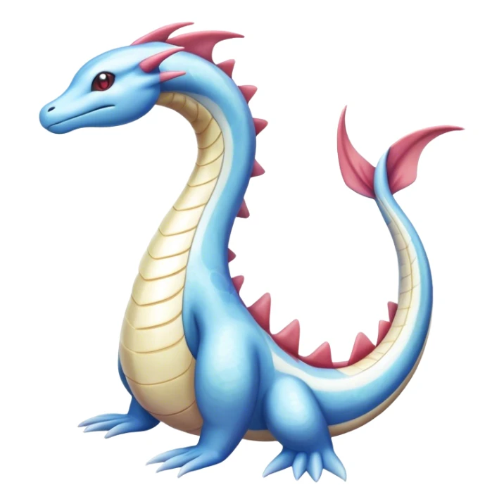 Milotic-Dragonair-Dratini-hybrid, full body, two legs, two hands sticker
