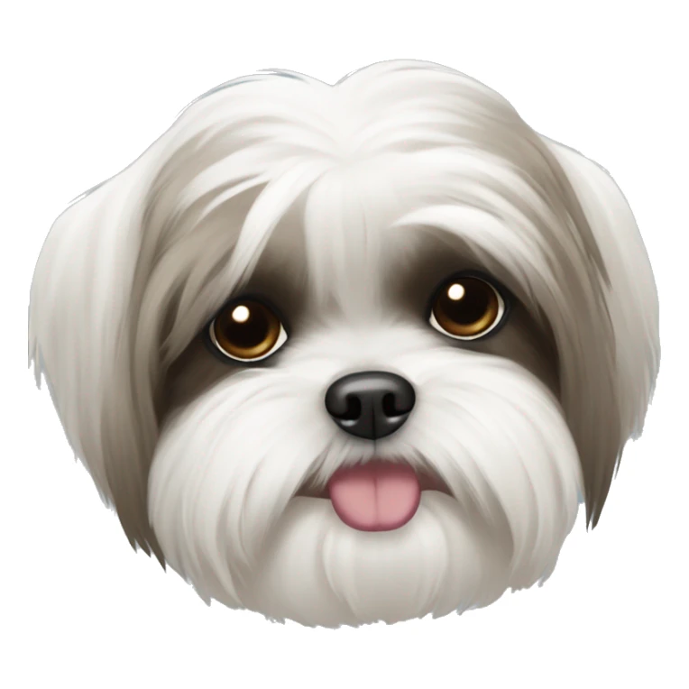 White shih tzu sticker