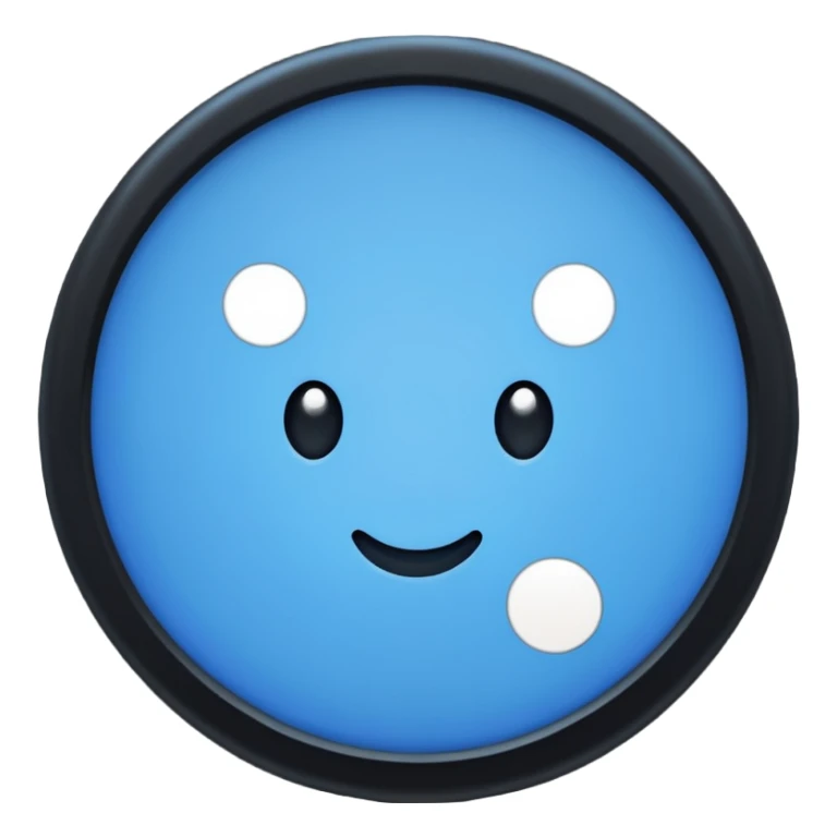 Mavi noktanin icinde bir tik sticker