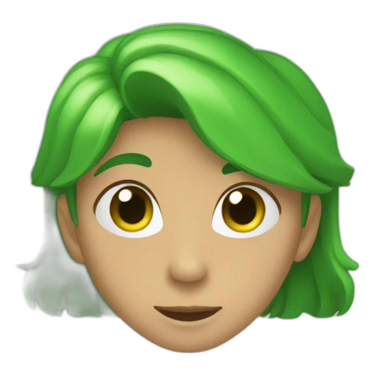 Corazón verde  sticker