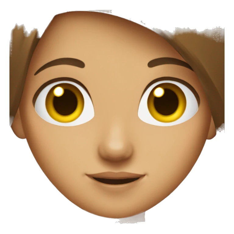 girl brown hair holding a book sticker