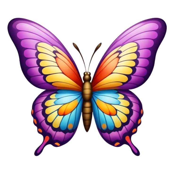 Butterfly with a “j” and an “o” hidden in the butterfly  sticker