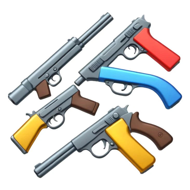 pile of guns sticker