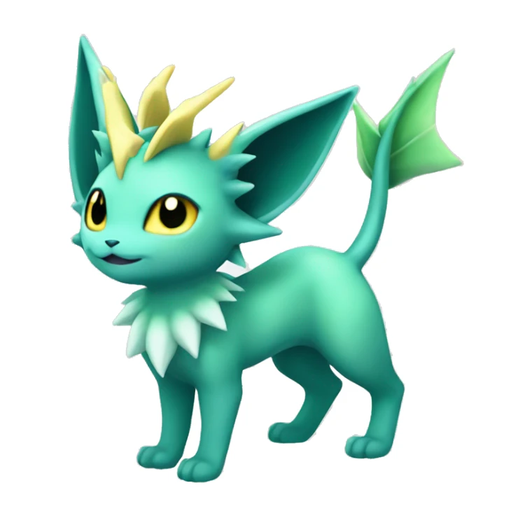 Vaporeon-Leafeon full body sticker