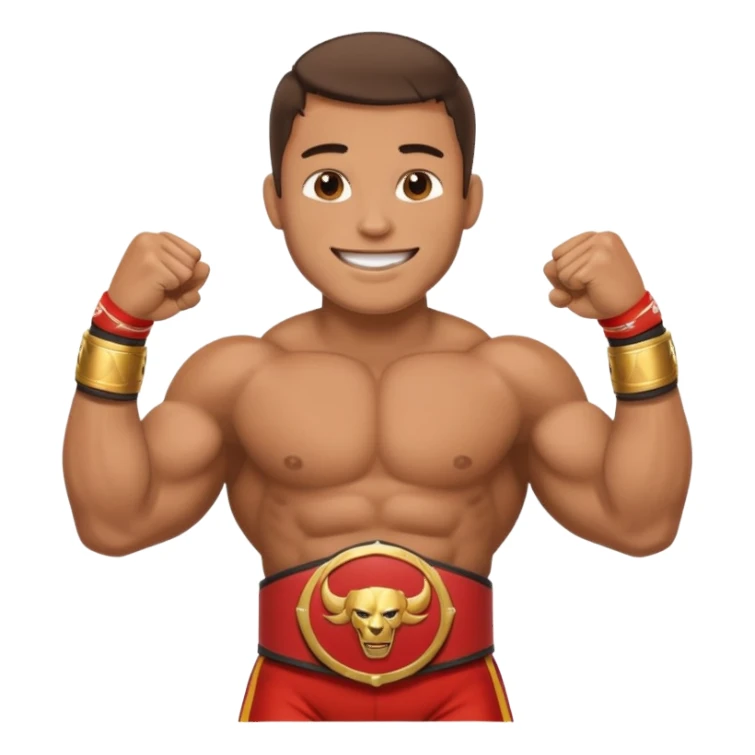  professional-wrestling with champions belt sticker