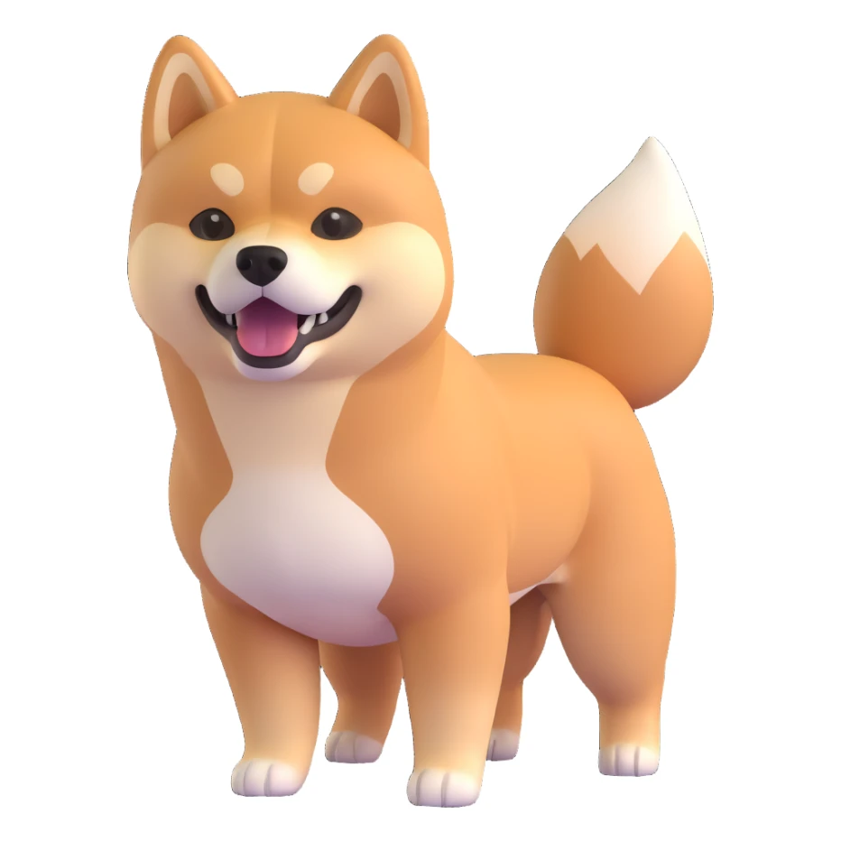 shiba inu muscular sticker