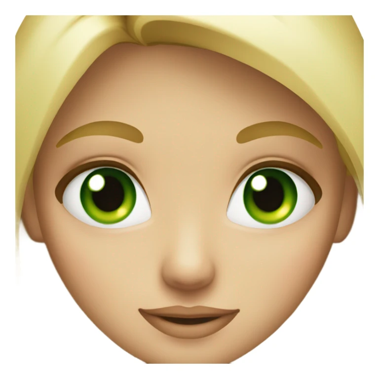 Blonde girl with green eyes sticker