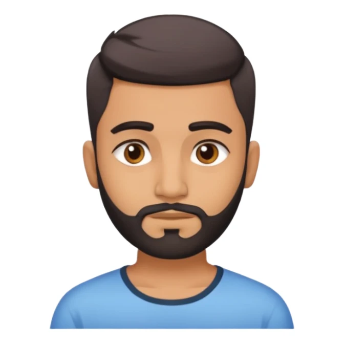 Indian man 25 years old fade hair cut no beared  sticker