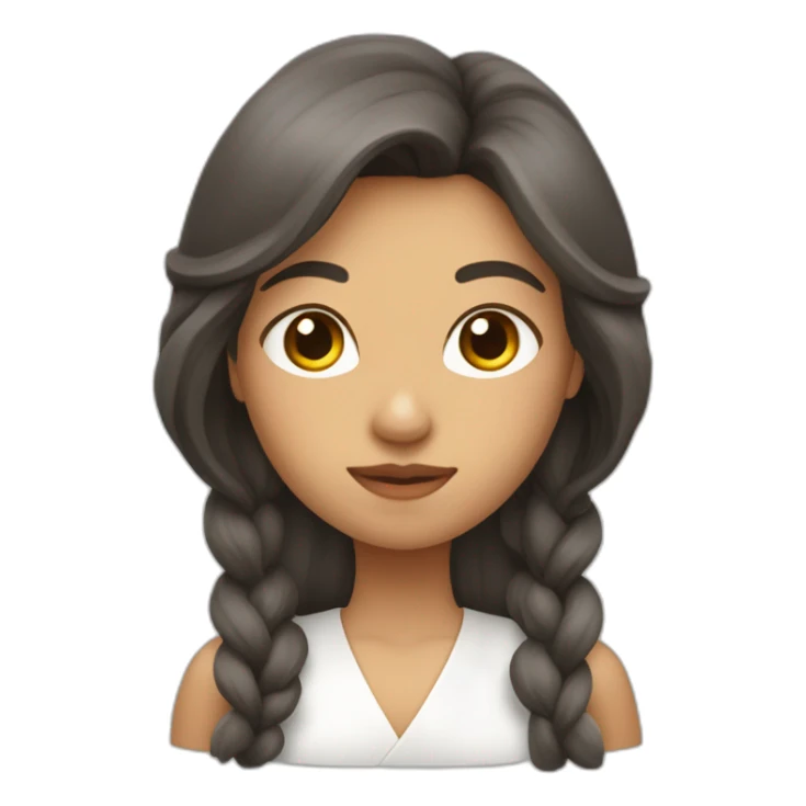 mujer mulata con pelo rizo haciendo el simbolo de paz sticker