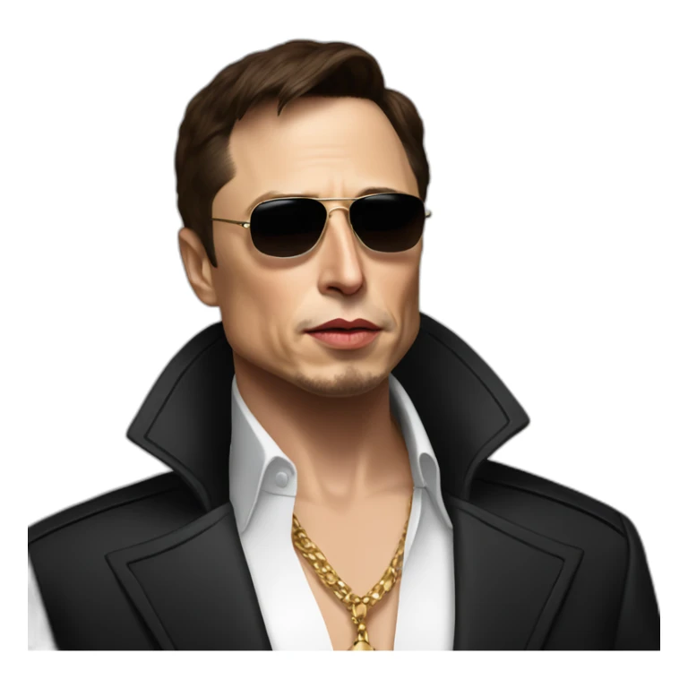elon musk as tony montana sticker