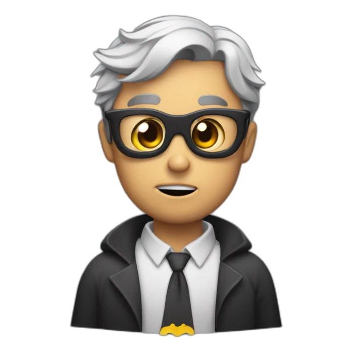 batman shrugging shoulders in confusion sticker