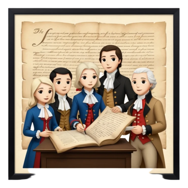 The colonies of America declare independence from Great Britain, by asserting their rights

 sticker