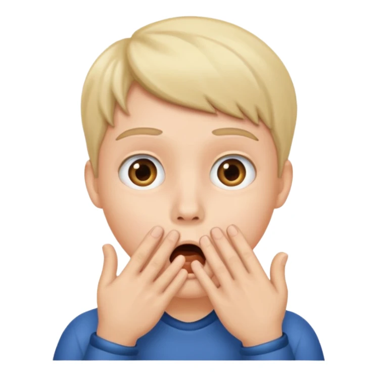 şaşırma eli ağzına götürme sticker