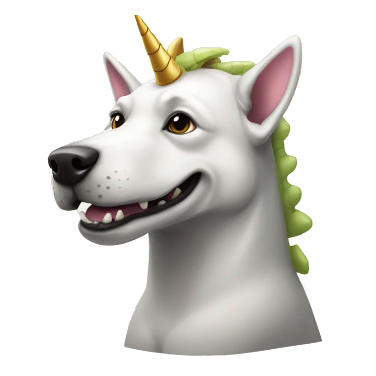 unicorn dog and crocodile hyrbid sticker