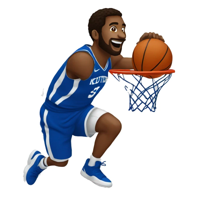 Kentucky basketball player dunking on the south eastern conference  sticker