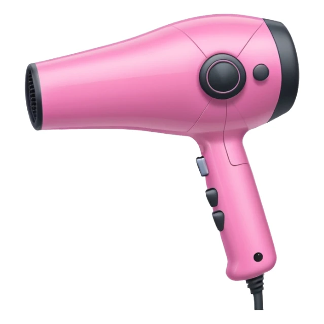 Pink hairdryer  sticker