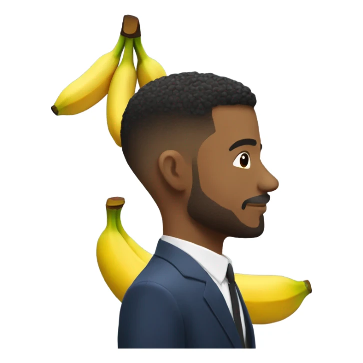 John low taper fade with big banana  sticker