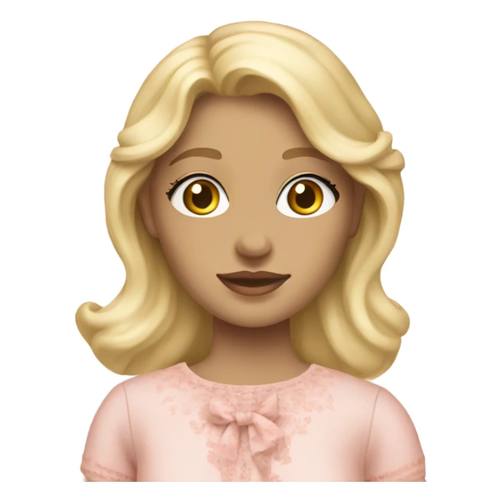 Blonde Girl in loveshackfancy sticker