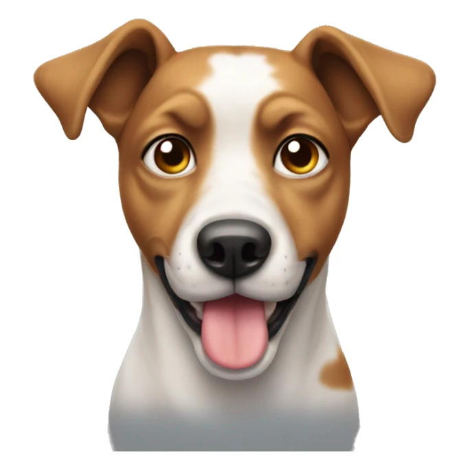 Dog with hearteyes sticker