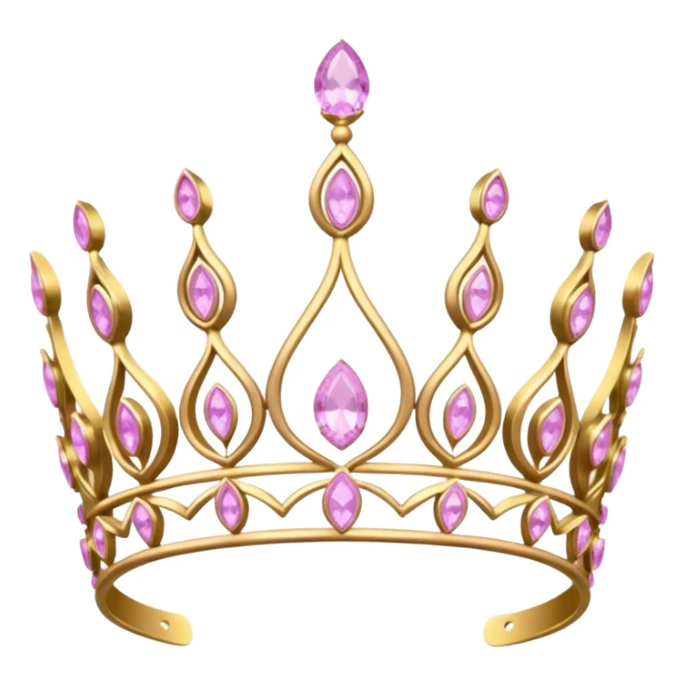 Royal tiara with kunzite stones  sticker