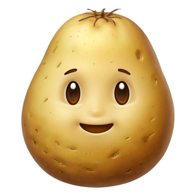 boiled potato simple energy food sticker