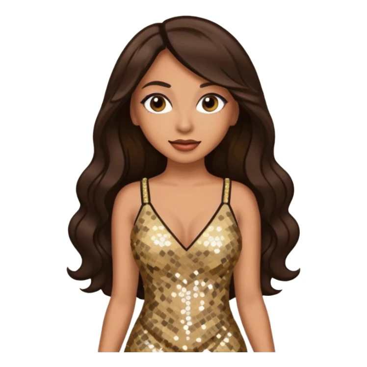 Mya, R&B Singer with long dark brown hair  sticker