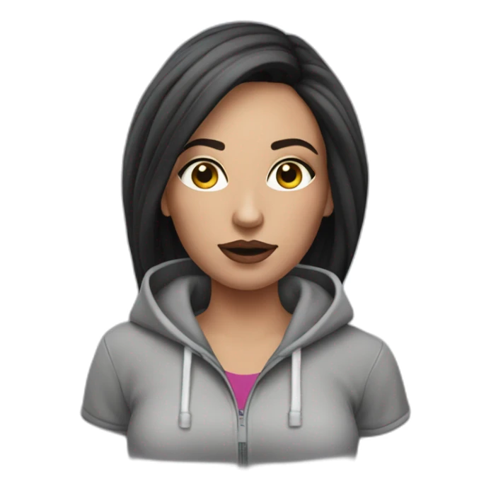 British chav female with loads of makeup and dressed in joggers sticker