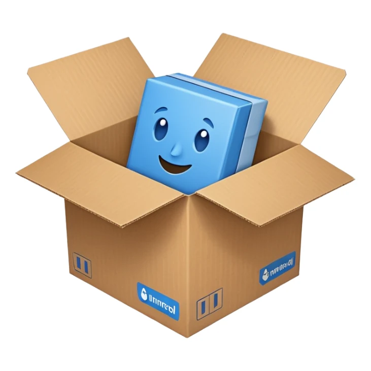 Caja del producto immunocal color azul sticker