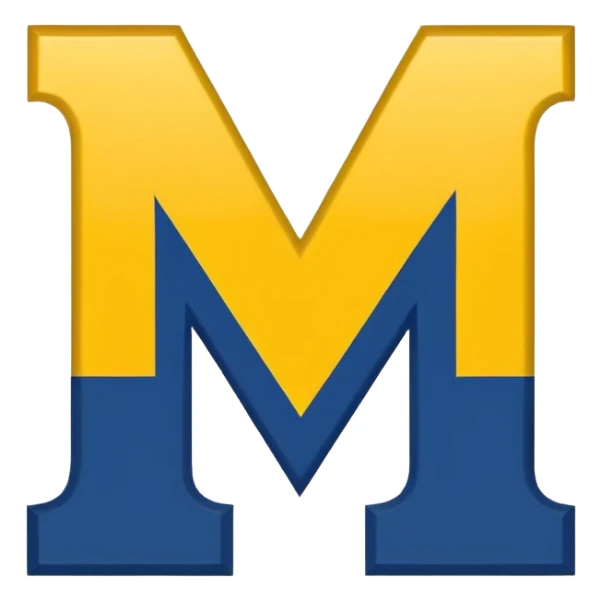 make an emoji of the michigan logo sticker