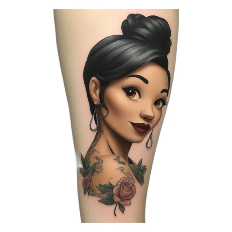 woman tattoo artist sticker