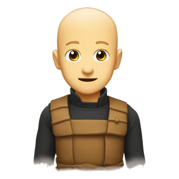 Krilin avec les 6 poins sur le front sticker