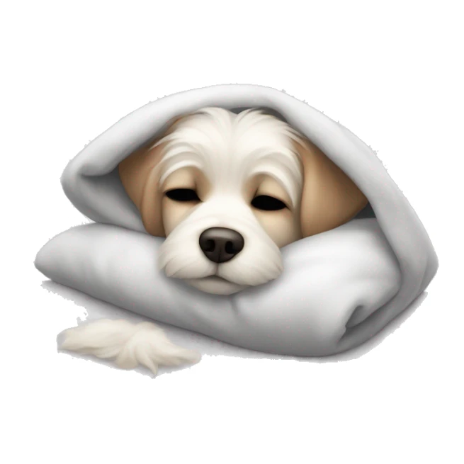 Malties dog sleep in cuti hodie sticker