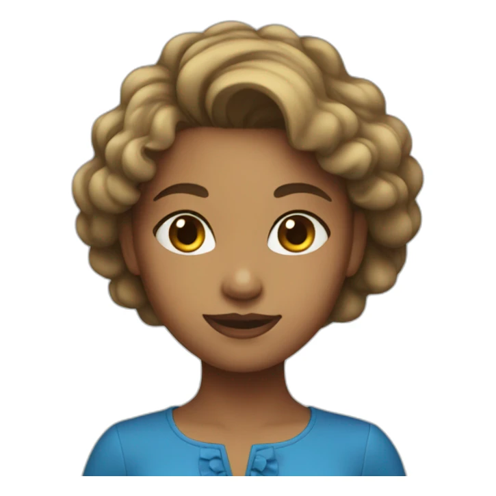 Girl in the blue dress sticker