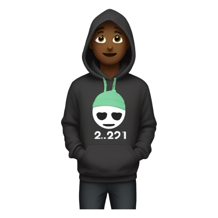 a hoodie with the text „22 soul“ sticker