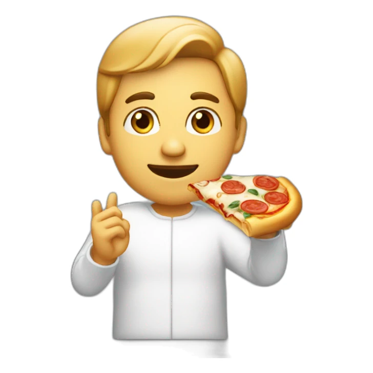 Italian with pizza mozzarella and scuzi sticker