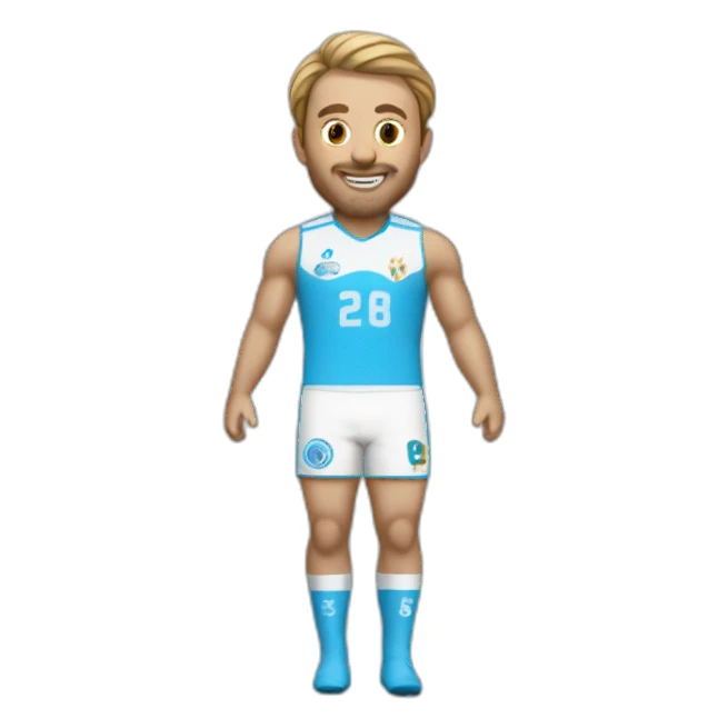 Le maillot de l'Olympique de Marseille Actuelle flottant dans l'air sticker