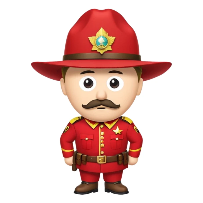 southpark canadian mounti sticker