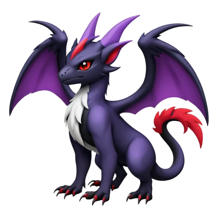 Salandit-Absol-Noibat-Noivern-Hybrid (Full body) sticker