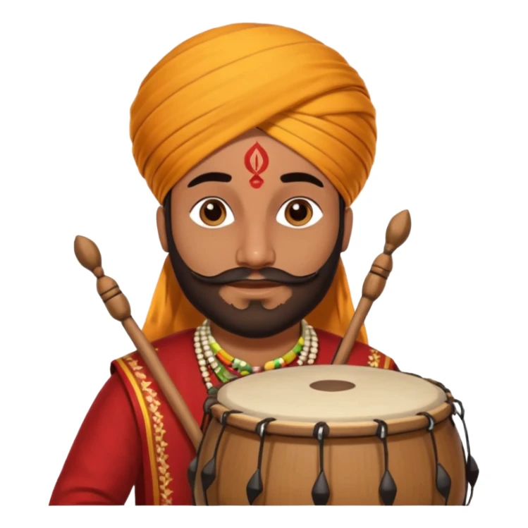 Sardar Punjabi music dhol sticker