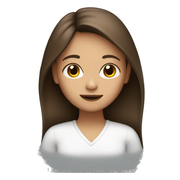 Brown hair girl with a schedule  sticker