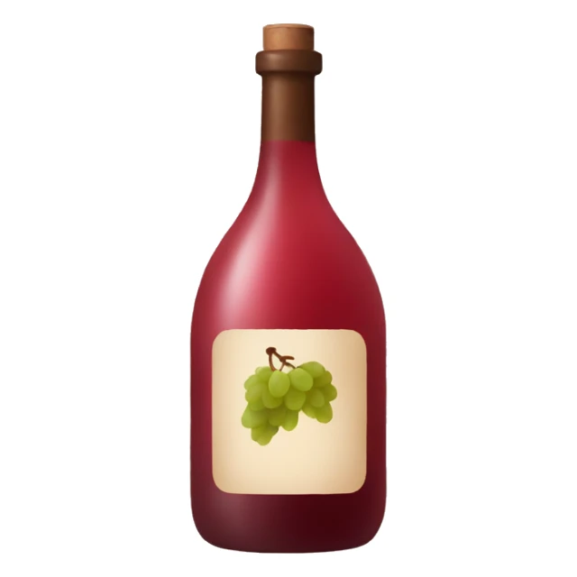 bottle of natural wine sticker
