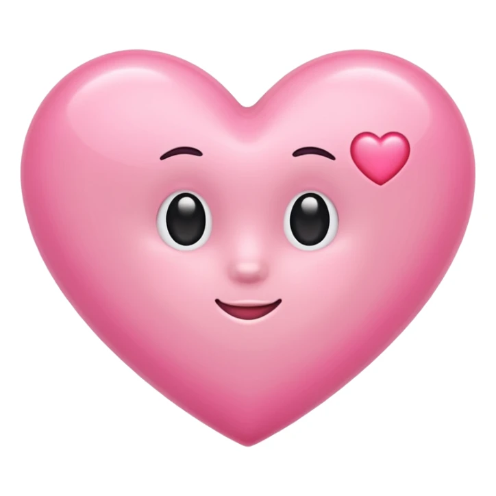 Make a pink heart with a cute R in the middle sticker