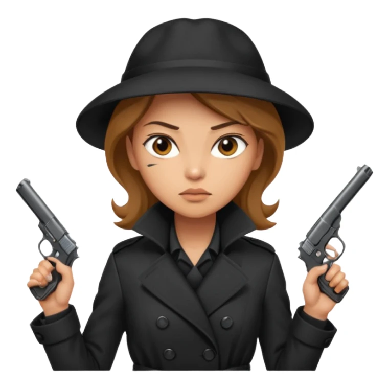 Woman spy sticker