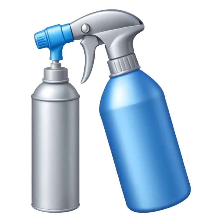 spray bottle, hair spray can sticker